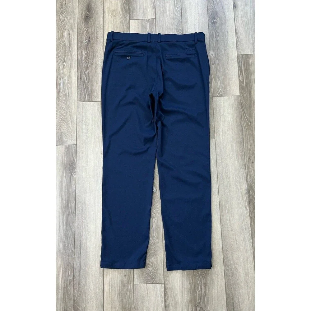 Nike Dri-Fit Blue Performance Straight Leg Chino Pants Men’s 36x32 Stretch Golf